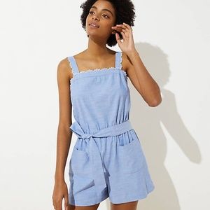 Loft NWT Small Chambray Romper